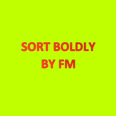 sortboldlybyFM's Avatar