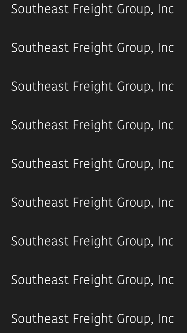Southeast Freight Group 