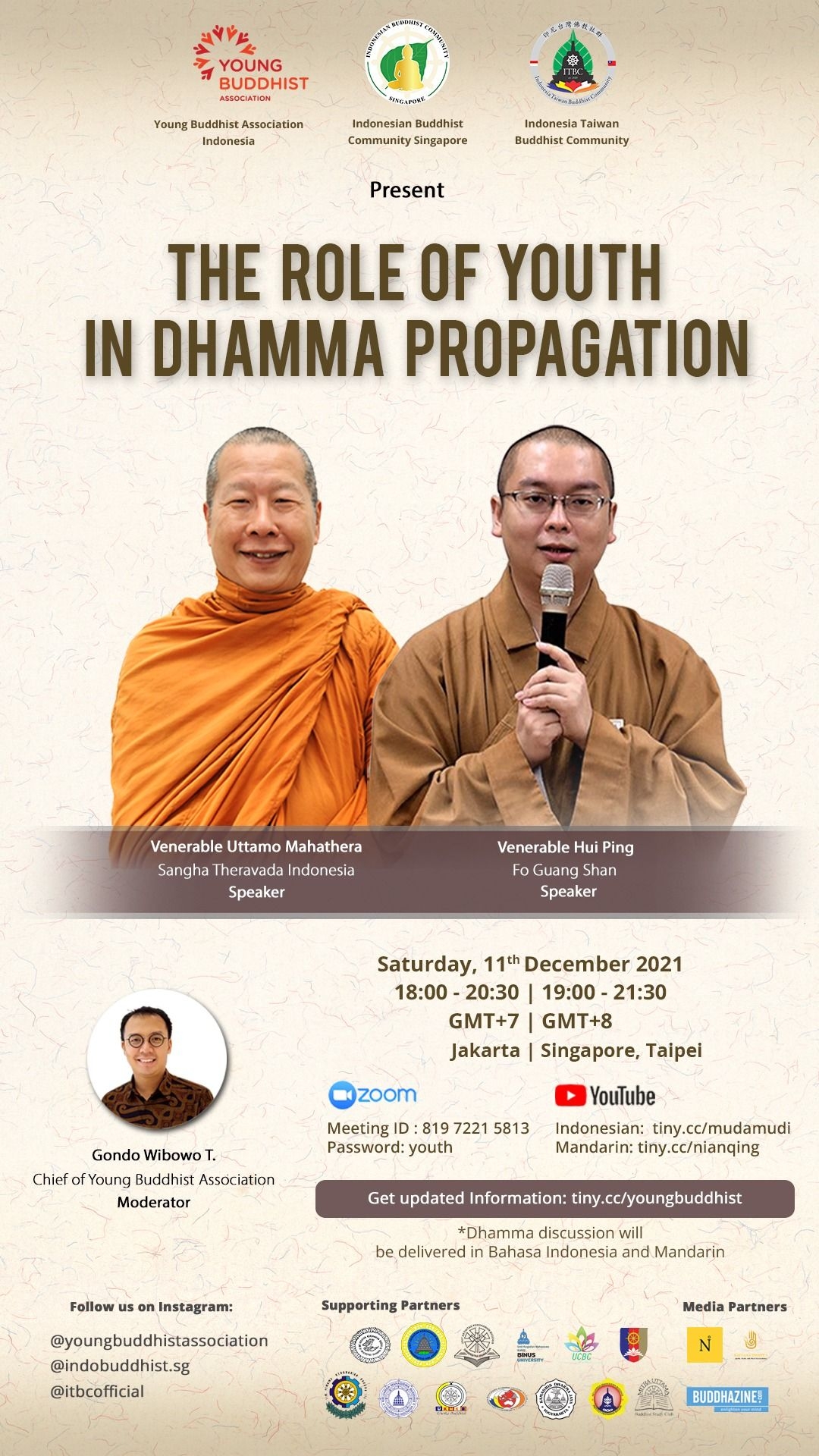 THE ROLE OF YOUTH IN DHAMMA PROPAGATION