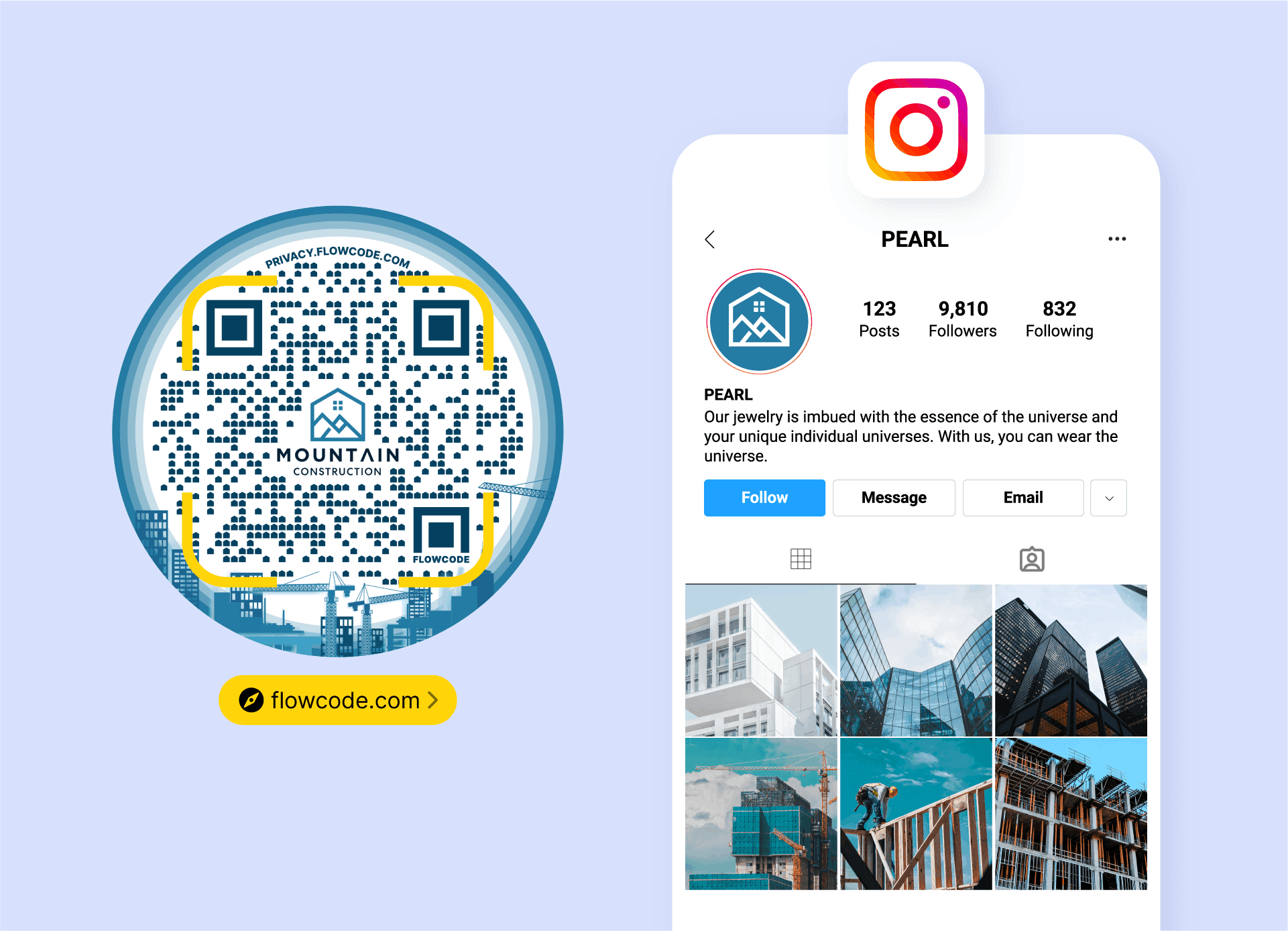 QR codes for building social following 