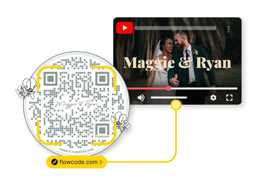 QR codes for wedding video