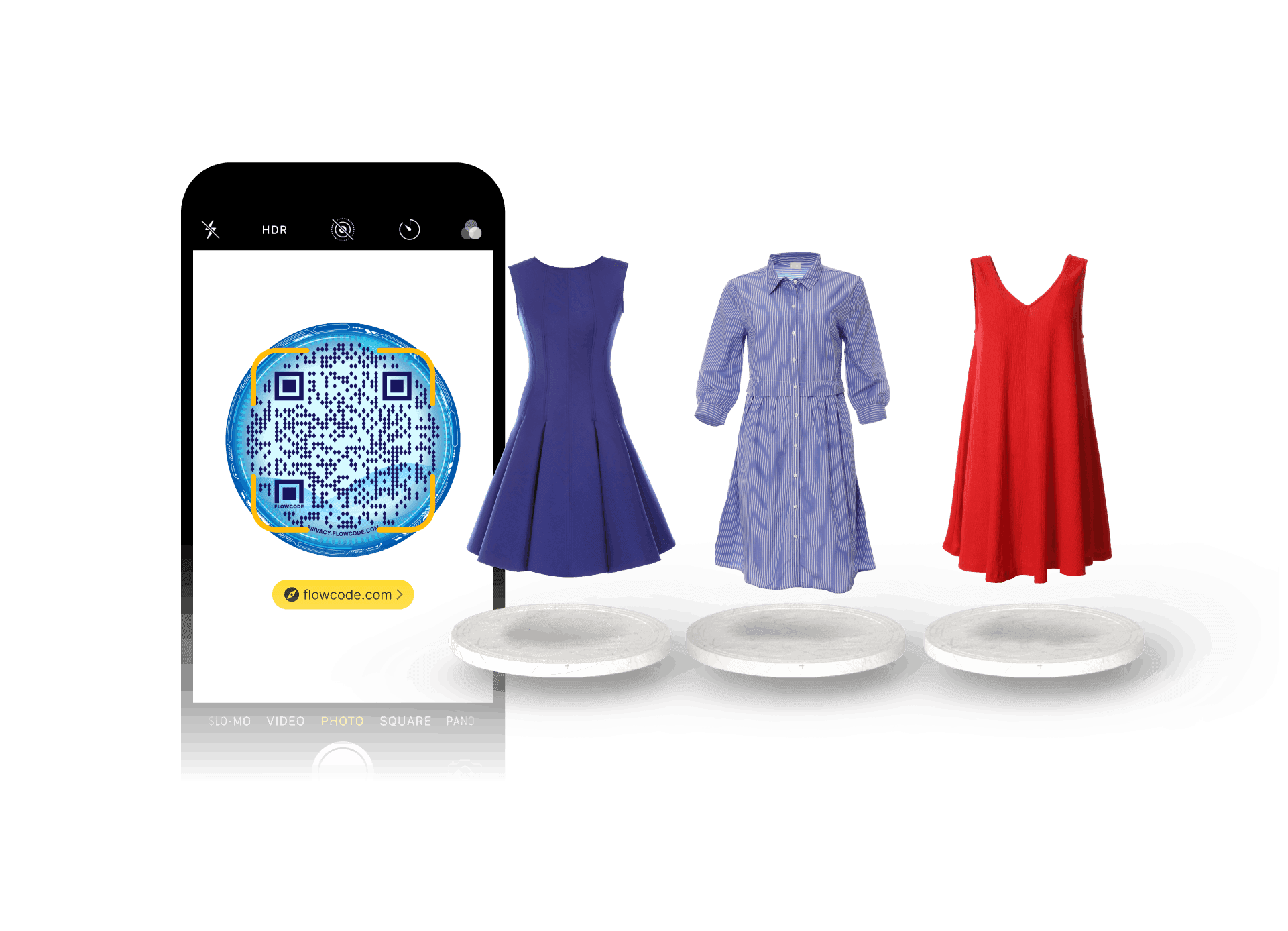 QR codes augmented reality for fashion