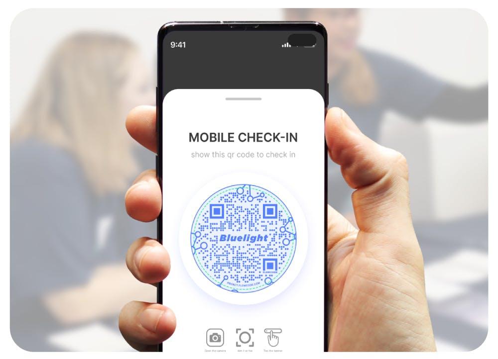 QR codes for mobile check in