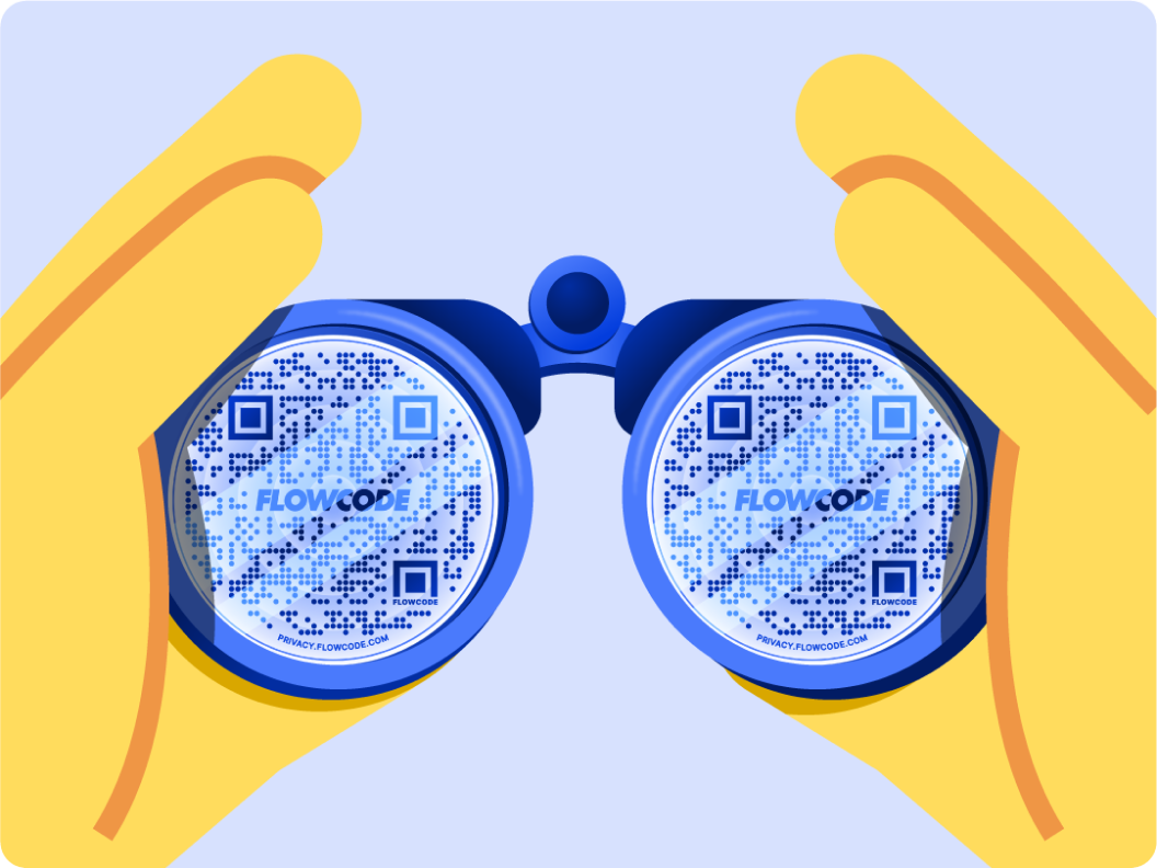 Binoculars looking at Flowcodes